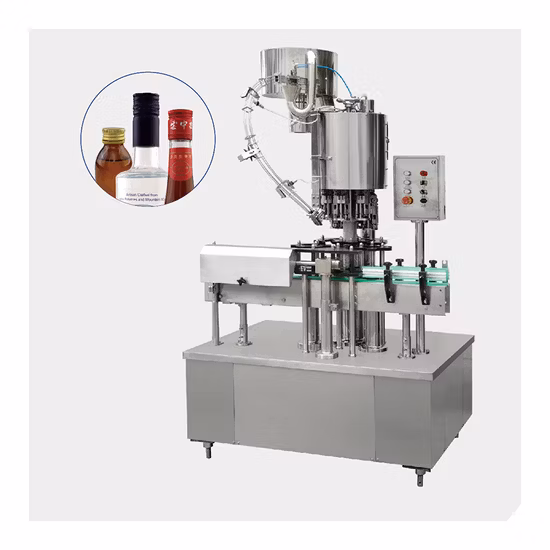 Automatic Wine Corking Machine Whisky Gin Bottle Capping Machine Glass Jar Bottle Cork Cap Press Machine
