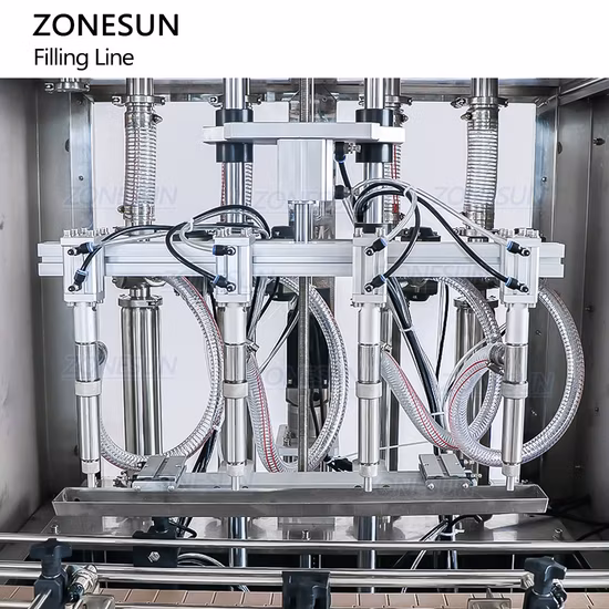 Zonesun Automatic Wine Bottle Rinsing Drying Filling Corking Labeling Machine