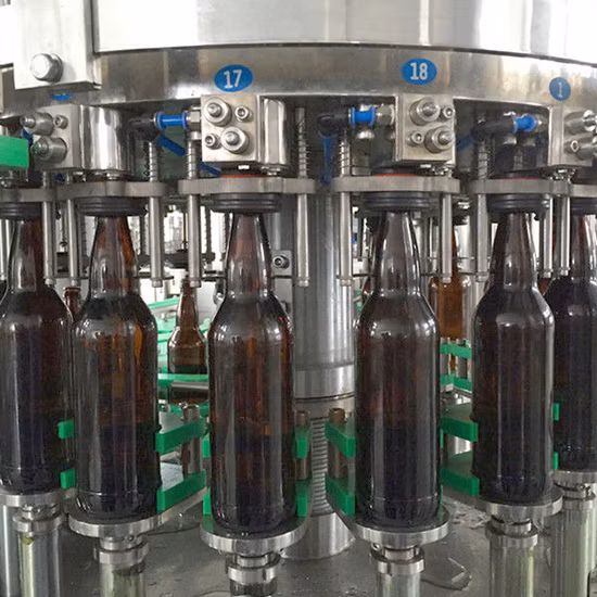 Glass Bottle Small Juice Sealing Rinsing Filling Capping Packing Corking Machine Production Line Plant