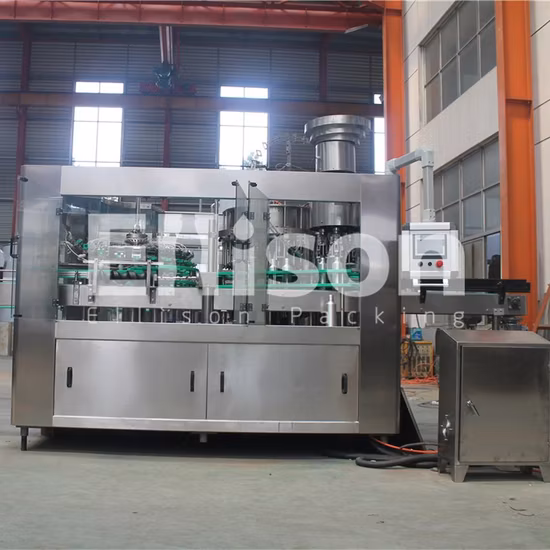 3 in 1 Wine / Liquor / Spirit Filling Machine Glass Bottling Corking Capping Labeling Shrink Wrapping Machine